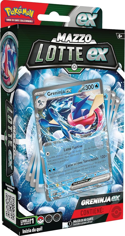 Mazzo Lotte ex Pokémon Greninja-ex da 60 carte